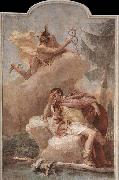 TIEPOLO, Giovanni Domenico Mercury Appearing to Aeneas oil painting on canvas
